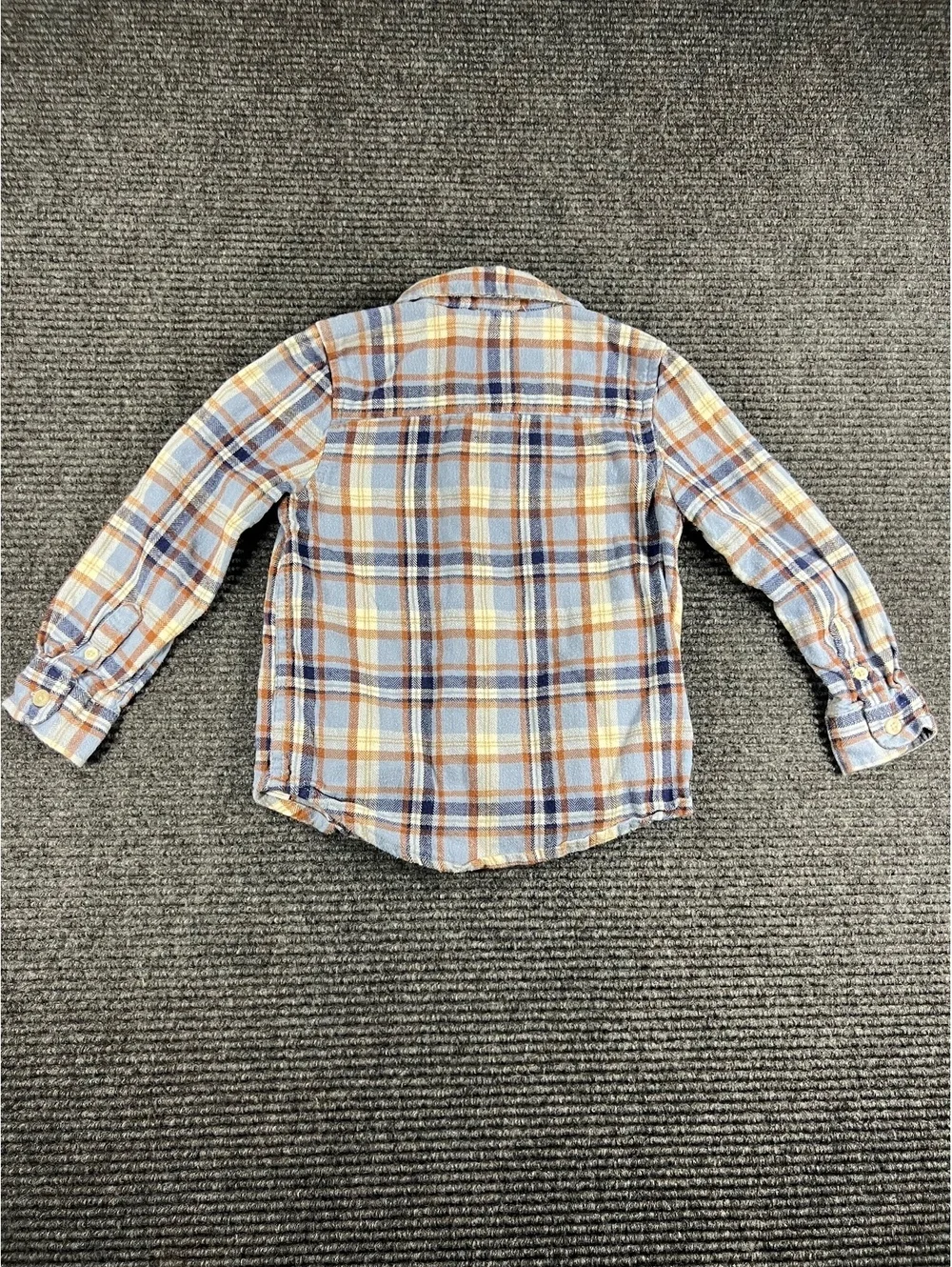 OshKosh B'gosh Toddler Boys 4T Plaid Button-Up Flannel Long Sleeve Shirt